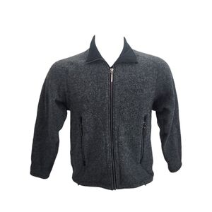 Arc'teryx Vintage Grey black Heathered Fleece Full Zip Jacket Women's Sz Small